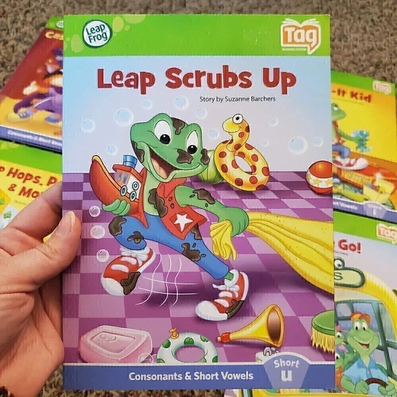 LOT‎ of 6 TAG LEAP READER Consonants & SHORT VOWELs AEIOU Book Series COMPLETE - Picture 4 of 8
